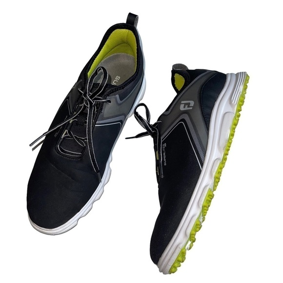 FootJoy Superlites XP Mens 9.5 Grey Lime Lightweight Spikeless Golf Shoes 58075 main image 8
